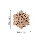 ABOOFAN 50 pcs Double Decorative Wood Chips Unfinished Wooden Embellishments DIY Wreath Pendant Xmas Wood Slices Christmas Decor Unfinished Cutouts ABOOFAN