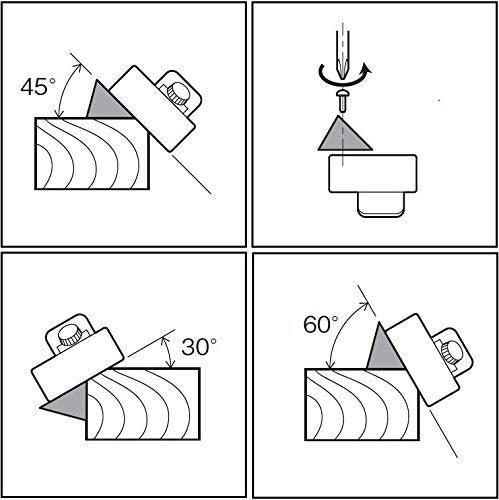 KAKURI Chamfer Plane for Wood 30, 45, 60 Degree Adjustable, Japanese Hand Plane KANNA WoodWorking Edge Corner Plane, Edge Trimming Chamfer Tool, - WoodArtSupply