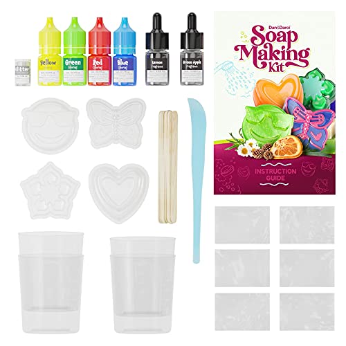 Dan&Darci Soap Making Kit for Kids - Crafts Science Toys - Birthday Gifts for Girls and Boys Age 6-12 Years Old Girl DIY - Best Educational Activity Dan&Darci