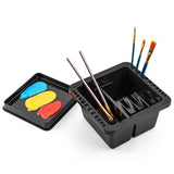 MyLifeUNIT Paint Brush Cleaner, Paint Brush Holder and Organizers for Acrylic, Watercolor, and Water-Based Paints (Black) MyLifeUNIT