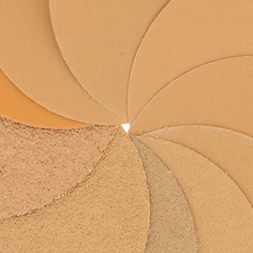 Dura-Gold - Premium - Variety Pack (40,60,80,120,220,320,400,600,800,1000) - 3" Gold Hook & Loop Sanding Discs for DA Sanders - Box of 50 Sandpaper - WoodArtSupply