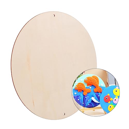 VOSAREA 1pc DIY Planks Unfinished Wood Sign Wood Slabs Ornament Crafts Christmas Wood Slice Unfinished Wood Shield Plaque Unfinished Wood Slices VOSAREA