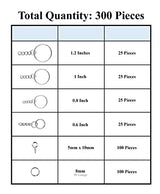 Mandala Crafts Split Key Ring with Chain Kit - Keychain Rings with Open Jump Rings for Keychains - Keychain Kit with Screw Eye Pins for Resin Mandala Crafts