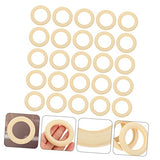 MAGICLULU 25pcs Handmade Wooden Ring Craft Rings Blank Wooden Circles DIY Wooden Rings Wooden Ring Crafts DIY Wood Craft Pendant Wooden Crafts MAGICLULU