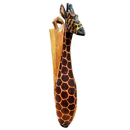 Stoneage Arts Exotic African Animals Majestic Wall Décor Hand Carved Native Wood Sculpture African Safari Decorative Accent An Awesome Gifting Idea.