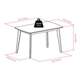 Winsome 94848 Shaye Dining Table, Walnut, 47.2x29.53x29.13 Winsome