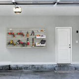 VEVOR Slatwall Panels, 4 ft x 1 ft Gray Garage Wall Panels 12"H x 48"L (Set of 2 Panels), Heavy Duty Garage Wall Organizer Panels Display for Retail VEVOR