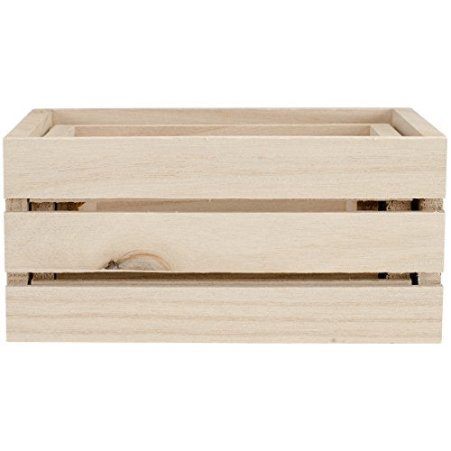 Mini Multicraft Imports WS920 Wood Craft Crate Caddy Set (3 / Pack)