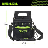 AWP TrapJaw 3-in-1 Electrician Tool Pouch with Spring-Loaded Technology, Designed for Professional Electricians and Maintenance Repair AWP