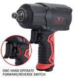 AEROPRO TOOLS 1/2-Inch Composite Air Impact Wrench(A301), Twin Hammer, 1200FT-LBS Max Loosening Torque, 7000RPM, Heavy Duty Pneumatic Impact Gun, for AEROPRO TOOLS INC