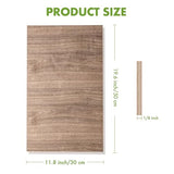 ROBOTIME 6Pcs 3mm Walnut Plywood, 1/8 Plywood Crafting Wood Sheets for Laser Cutting & Engraving, Thin Walnut Boards for Wood Project, 12"x20" ROBOTIME