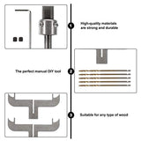 EXCEART 1 Set Bracelet Drill Bit Set Wooden Bracelet Maker Milling Cutter Set High Steel Wood Bracelet Ring Bangle Blades Woodworking Tool Kit for EXCEART