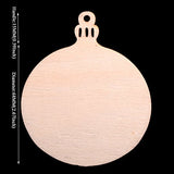 Christmas Wooden Crafts Hanging Ornaments Christmas Tree Decoration Unfinished Wood Cutouts for DIY Blank Slices to Paint (10PCs Round Style) YEEQIN
