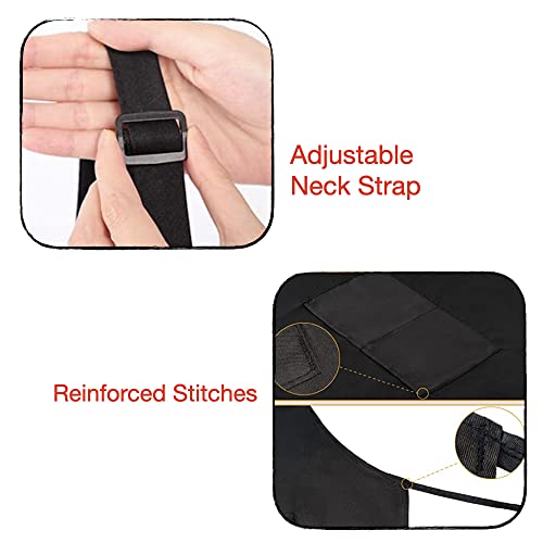 Urby Aprons for Women with Pockets Plus Size Apron XL XXL or Waist W40+, Extra Large and Long also Fits Big and Tall Men,Heavy Duty Durable Reusable Urby