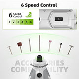 Rotary Tool Kit, 200W 1.8 AMP Huepar Tools with Flex Shaft 239pcs Accessories include MultiPro Keyless Chuck, 6 Variable Speed 10000-40000RPM Huepar Tools