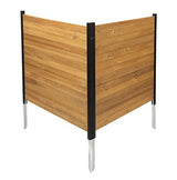 Enclo Privacy Screens EC18008 Richmond Wood Outdoor Privacy Fence Screen No-Dig Kit 38" W x 42" H, Cedar (2 Panels) Enclo Privacy Screens