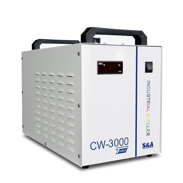 9L Industrial Water Chiller CW-3000hermolysis Type Water Chiller 50W/℃ for 60W 70W 80W 90W 100W 120W 130W 150W, CO2 Laser Engraving & Cutting Generic