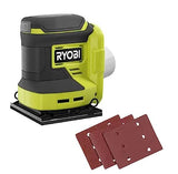 RYOBI ONE+ 18V Cordless 1/4 Sheet Sander (Tool Only), PCL401B, Green RYOBI