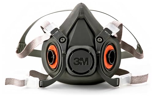 3M Half Facepiece Reusable Respirator 6300, Gases, Vapors, Dust, Paint, Cleaning, Grinding, Sawing, Sanding, Welding, Large 3M Personal Protective Equipment