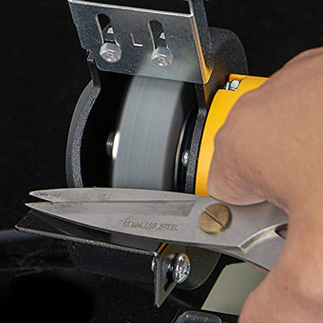 6 Inch Bench Grinder Grinding Wheel & Wire Wheel Brush with 1/2'' Arbor, 120 Grit Silicon Carbide Bench Grinding Wheel for Bench Grinder,for Drill POLIWELL