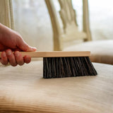 11.2" Hand Broom Soft Bristles Cleaning Brush, Dusting Brush with Wooden Handle, Handheld Car Broom, Small Counter Dust Brush, Bench Brush, Clothes Harrison Greys