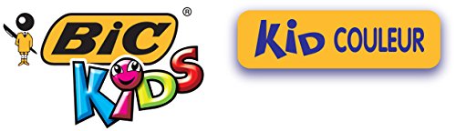 Bic Kids Kid Couleur Felt Tip Colouring Pens - Assorted Colours, Cardboard Wallet of 12 BIC