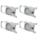 POWERTEC 70135-P4 4-Inch Aluminum Blast Gate for Dust Collector, Dust Collection Fittings, 4 PK POWERTEC