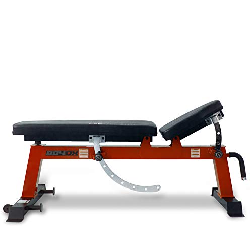 CAP Barbell Deluxe Utility Weight Bench, Red (FM-CS804DX-RD) - WoodArtSupply