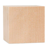 Unfinished Wood Cubes 2-1/2 inch, Pack of 4 Large Wooden Cubes for Wood Blocks Crafts and Decor, by Woodpeckers Woodpeckers