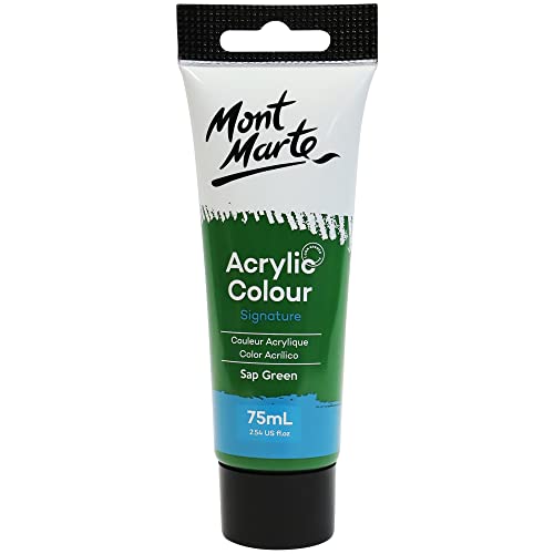 Mont Marte Acrylic Paint Studio 75ml - Sap Green - WoodArtSupply