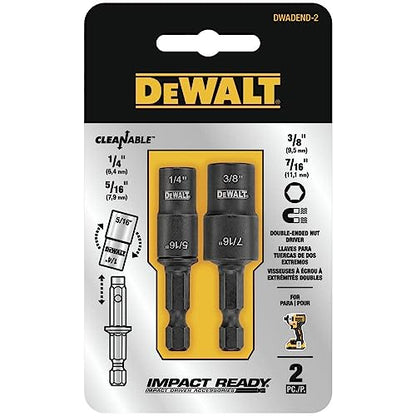 DEWALT Nut Driver Set, Double Ended, 2-Piece (DWADEND-2) - WoodArtSupply