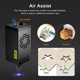 ORTUR True 10W Optical Power Laser Module, LU2-10A 24V Laser Head with Assist Nozzle for Laser Engravers, Ultra-Thin Compressed Spot, Ortur