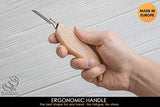 BeaverCraft Wood Carving Detail Knife C8 1.5" Whittling Knife for Detail Wood Carving Craft Knife - Chip Carving Knife Wood Carving Tools for BeaverCraft