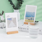 HZLHZYY 20 Pack Wood Sign Holder Wood Block Stand Holder Wooden Menu Stand Holder Photo Stand Place Card Holder Picture Table Display Stand Small HZLHZYY