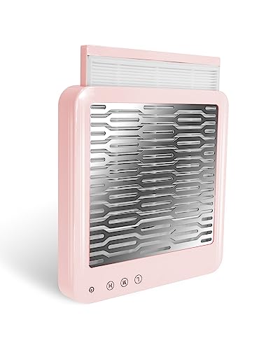 AONOLOVO Nail Dust Collector, Adjustable Suction, Powerful Nail Vacuum Fan Dust Collector Manicure Machine, Dust Collector Nail Tech Salon Use, Pink AONOLOVO