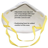 3M Particulate Respirator, 8110S, N95, Unsealed , Smaller Size, Adjustable Noseclip, Two Strap Design, Advanced Electrostatic Media, Nosefoam, 3M