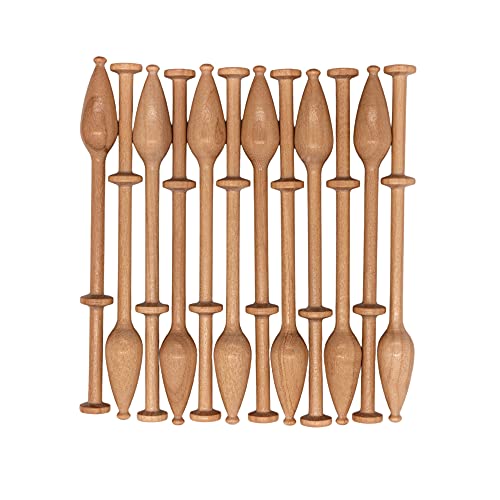 Bobbin Lace Bobbins Mechlin Style Sets of 12, 24, 50, Lacemaking Bobbins. 4.25" Inches Long. Crafted from Natural Hardwood. Bobbin Lace Online Lace Bobbin Lace Online