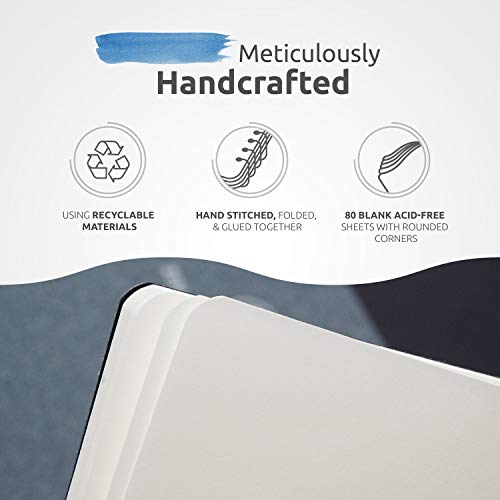 B6 Small Sketchbook for Drawing - Drawing Notebook with Thick 120 GSM Acid-Free Ivory Paper, Cute Hardcover Art Sketchbook with Sturdy Binding - B6 5 ZenART Supplies