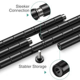 ALVOROG 5 Tier Shelves for Storage Shelving Units and Storage Heavy Duty Metal Storage Shelf Wire Rack Shelving Adjustable Kitchen Shelf Garage ALVOROG