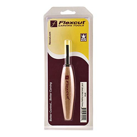 Flexcut Micro Dogleg Chisel, for Miniature and Fine Detail Work, 3/16 Inch (5 mm) (MT45) FLEXCUT