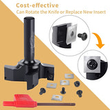 CNC Spoilboard Surfacing Router Bit, 1/2" Shank 2-1/2" Cutting Diameter, Carbide Insert Slab Flattening Router Bit Planing Bit Wood Planer Bit BINSTAK