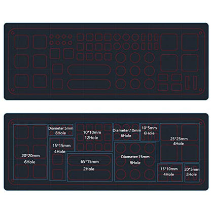 FPVERA Screwdriver Storage Rack Screwdriver Organizers for Hex Cross Screw Driver RC Tools Kit Organizers 63 Hole - WoodArtSupply