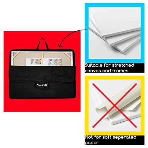 MEEDEN Large Art Portfolio Case 32" X 42" Water-proof, 600D Oxford Cloth, Art Portfolio Bag Black, Portfolio Folder for Artwork for Artwork, Drawing, MEEDEN