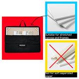 MEEDEN Large Art Portfolio Case 32" X 42" Water-proof, 600D Oxford Cloth, Art Portfolio Bag Black, Portfolio Folder for Artwork for Artwork, Drawing, MEEDEN