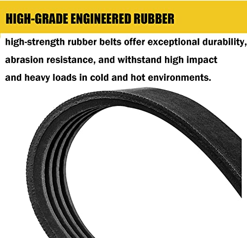 119214000 BandSaw Drive Belt for Craftsman 10 Inch Band Saw 1/3 HP Motor 1-JL22020003 119.214000 124.214000 351.214000 (Ribbed Belt) - 2 Pack - WoodArtSupply