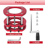 Router Table Lift Base, Router Lift Base Aluminum Alloy Stainless Steel 4 Jaw Clamping Router Table Lifting System Base Yosoo Health Gear