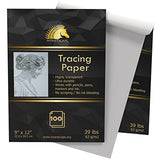 MyArtscape Tracing Paper Pad - 39lb - 9" x 12" - 100 Transparent Sheets - Artist Quality MyArtscape