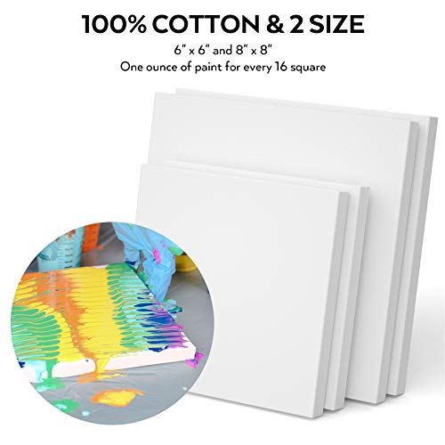 Nicpro Acrylic Pouring Kit, Artist Starter Supplies Including 19 Colors Acrylic Paints,Pouring Medium, Silicone Oil, Canvases, Gloves, Strainers, Nicpro