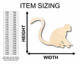 Unfinished Wood Monkey Silhouette - Craft- up to 24" DIY 10" / 1/4" 24 Hour Crafts