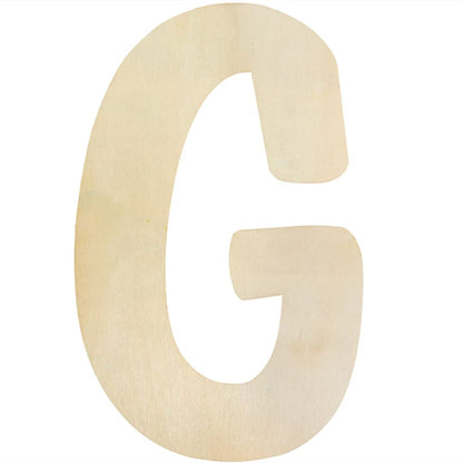 Wooden Letters G Large Wooden Letters 12 Inch Unfinished Wood Letters for Wall Decor Crafts Blank Big Alphabet Board Painting Hanging Home Baby